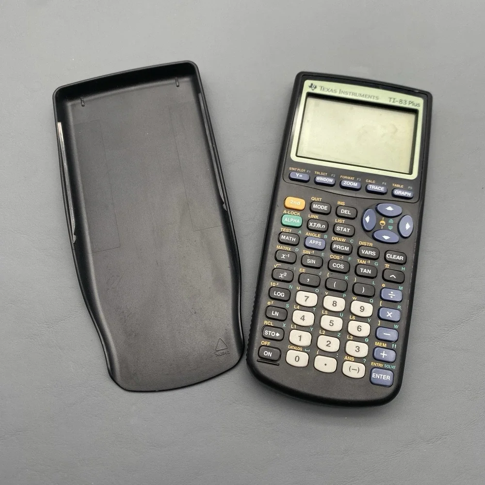 Texas Instruments TI-83 Plus Graphing Calculator w/Cover TESTED